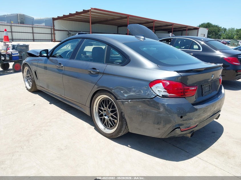 2016 BMW 4er VIN WBA4B1C56GG243044 IAAI salvage auction — FRONT END, Salvage Title, sold $675 on 2026-07-28 (photo 3)