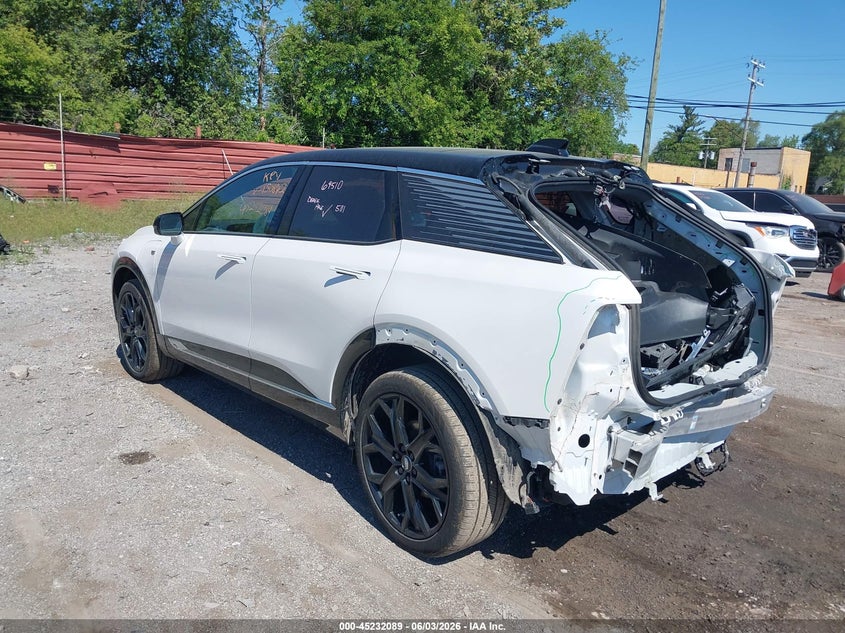 2025 Cadillac Optiq VIN 3GYK3DMR9SS150842 IAAI salvage auction — REAR END, Salvage Title, sold $14,300 on 2026-07-30 (photo 3)