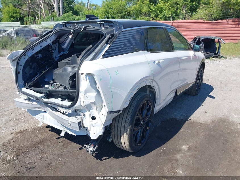 2025 Cadillac Optiq VIN 3GYK3DMR9SS150842 IAAI salvage auction — REAR END, Salvage Title, sold $14,300 on 2026-07-30 (photo 4)