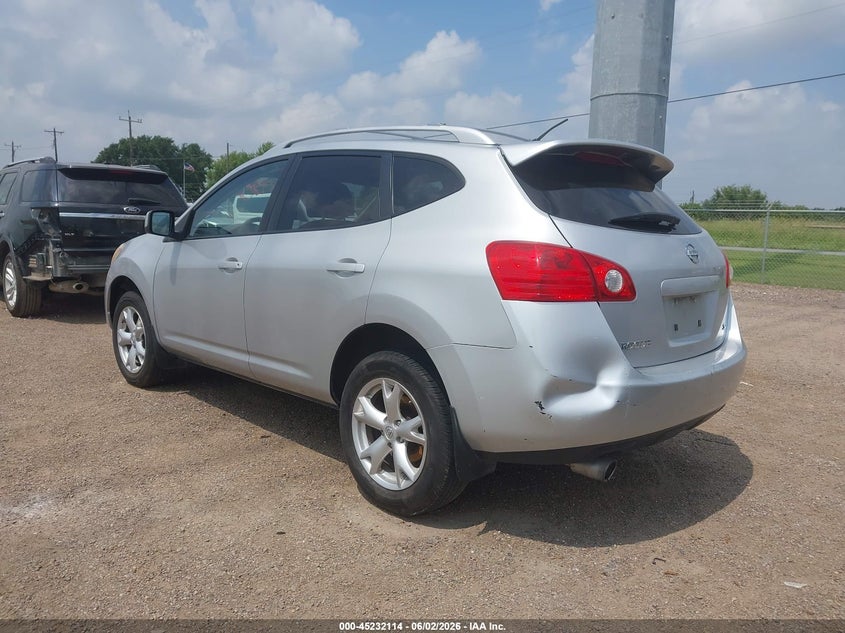 2009 Nissan Rogue VIN JN8AS58TX9W320645 IAAI salvage auction — REAR END, Nrc Lienholder Repossession Paperwork (Texas), sold $575 on 2026-07-14 (photo 3)