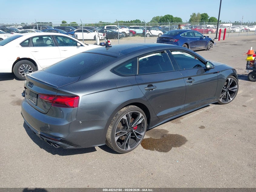 2023 Audi S5 VIN WAUC4CF50PA057502 IAAI salvage auction — LEFT FRONT, Salvage (Minnesota), sold $9,400 on 2026-09-05 (photo 4)