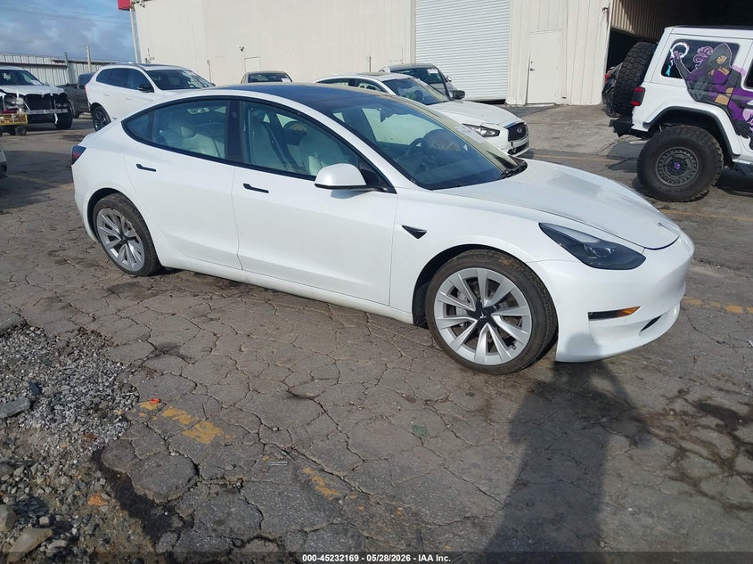 2021 Tesla Model 3 VIN 5YJ3E1EB2MF903417 IAAI salvage auction — REAR END, Salvage (Georgia), sold $7,100 on 2026-07-30 (photo 1)