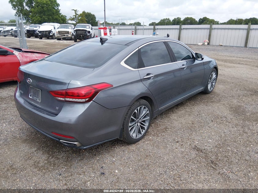 2016 Hyundai Genesis VIN KMHGN4JE6GU122362 IAAI salvage auction — WATER/FLOOD, Salvage (Louisiana), sold $2,900 on 2026-07-08 (photo 4)
