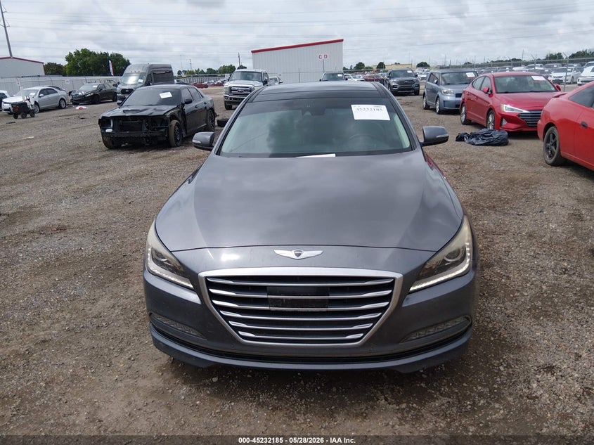 2016 Hyundai Genesis VIN KMHGN4JE6GU122362 IAAI salvage auction — WATER/FLOOD, Salvage (Louisiana), sold $2,900 on 2026-07-08 (photo 6)