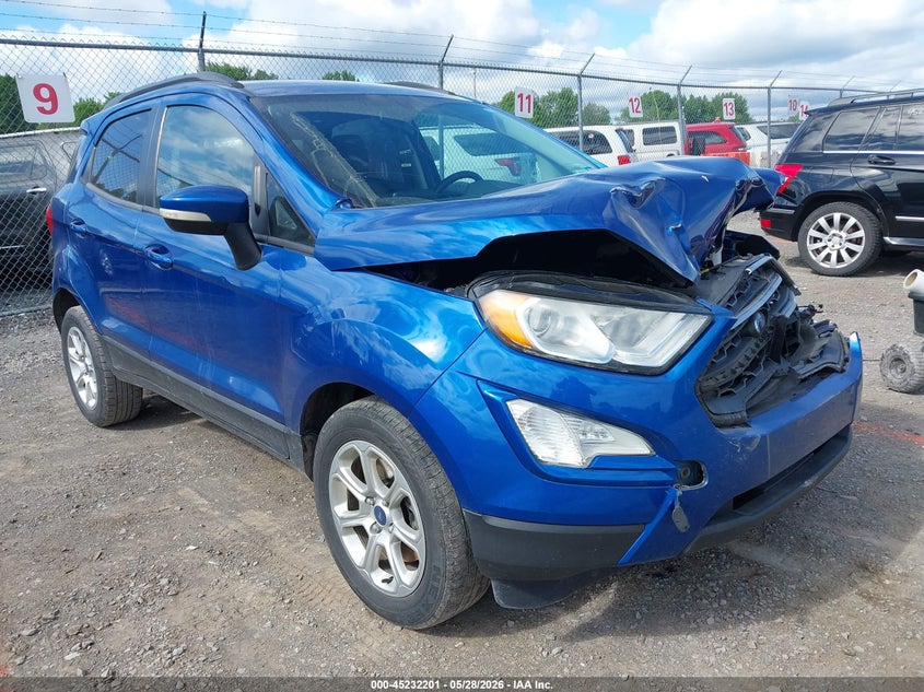 2018 Ford Ecosport VIN MAJ3P1TE2JC242168 IAAI salvage auction — FRONT END, Mv-907A (New York), sold $475 on 2026-07-09 (photo 1)