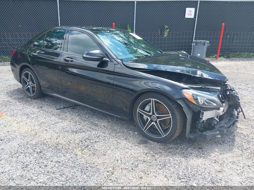 2018 Mercedes-benz C-klasse VIN WDDWF4JB2JR415193 IAAI salvage auction — FRONT END, Salvage Title, sold $3,100 on 2026-07-08 (photo 1)