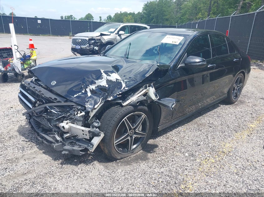 2018 Mercedes-benz C-klasse VIN WDDWF4JB2JR415193 IAAI salvage auction — FRONT END, Salvage Title, sold $3,100 on 2026-07-08 (photo 2)