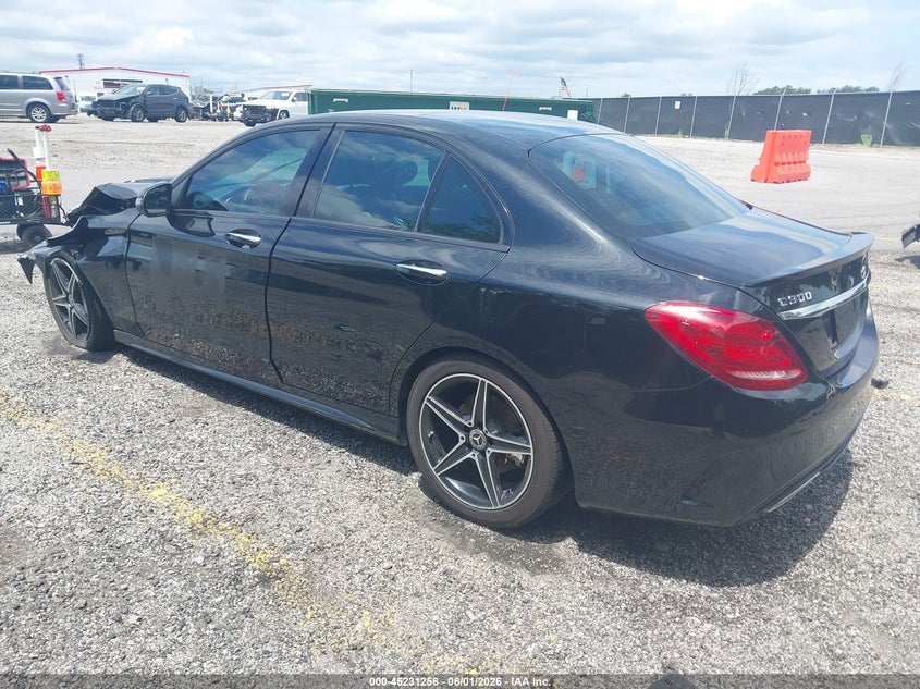 2018 Mercedes-benz C-klasse VIN WDDWF4JB2JR415193 IAAI salvage auction — FRONT END, Salvage Title, sold $3,100 on 2026-07-08 (photo 3)