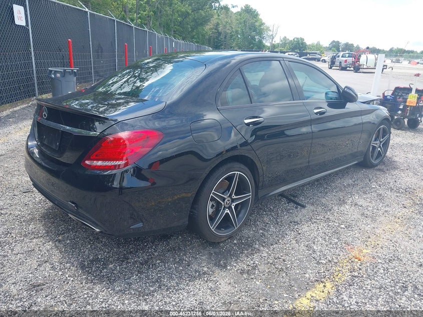 2018 Mercedes-benz C-klasse VIN WDDWF4JB2JR415193 IAAI salvage auction — FRONT END, Salvage Title, sold $3,100 on 2026-07-08 (photo 4)