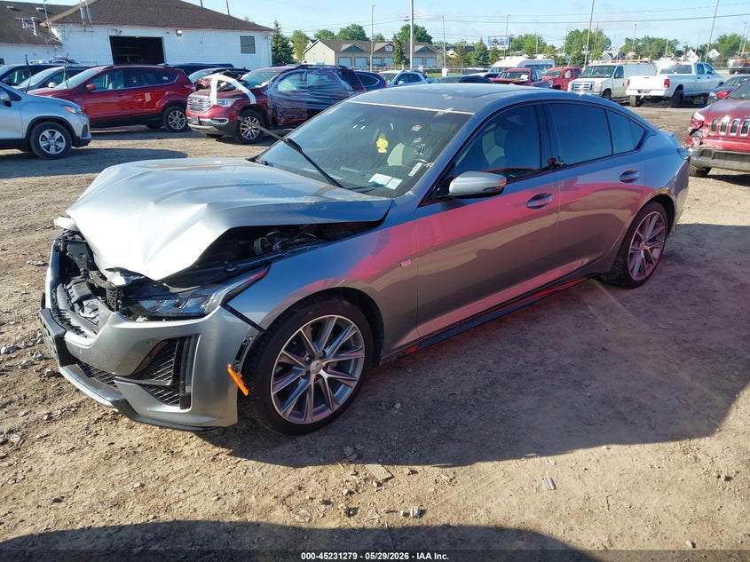 2023 Cadillac Ct5 VIN 1G6DU5RK0P0127934 IAAI salvage auction — FRONT END, Mv-907A (New York), sold $8,100 on 2026-07-10 (photo 2)