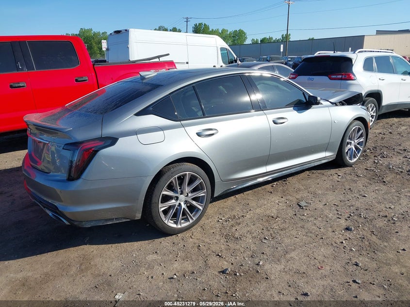 2023 Cadillac Ct5 VIN 1G6DU5RK0P0127934 IAAI salvage auction — FRONT END, Mv-907A (New York), sold $8,100 on 2026-07-10 (photo 4)