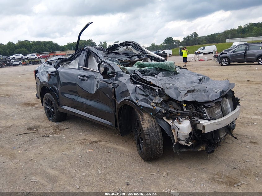 2021 Kia Sorento VIN 5XYRKDLF9MG052106 IAAI salvage auction — ROLLOVER, Salvage Title, sold $1,050 on 2026-07-15 (photo 1)