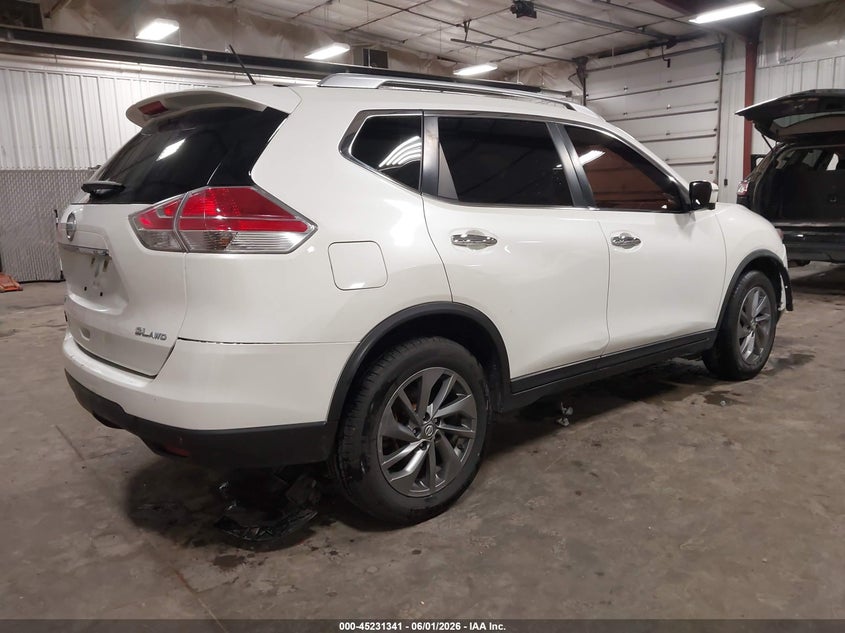 2016 Nissan Rogue VIN KNMAT2MV8GP727918 IAAI salvage auction — FRONT END, Salvage (Iowa), sold $1,400 on 2026-07-07 (photo 4)