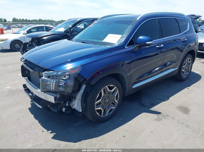 2021 Hyundai Santa fe VIN 5NMS44AL1MH332063 IAAI salvage auction — FRONT END, Salvage (North Carolina), sold $25 on 2026-07-30 (photo 2)