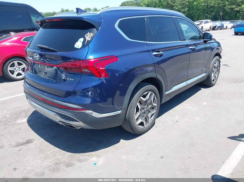 2021 Hyundai Santa fe VIN 5NMS44AL1MH332063 IAAI salvage auction — FRONT END, Salvage (North Carolina), sold $25 on 2026-07-30 (photo 4)