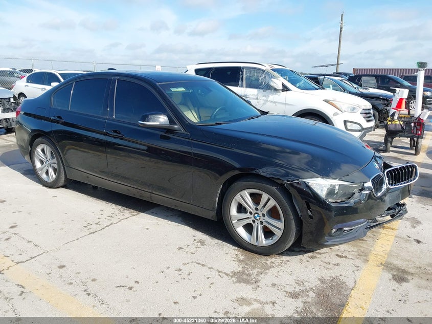 2016 BMW 3er VIN WBA8E9G55GNU29459 IAAI salvage auction — LEFT FRONT, Salvage Title, sold $3,000 on 2026-07-30 (photo 1)