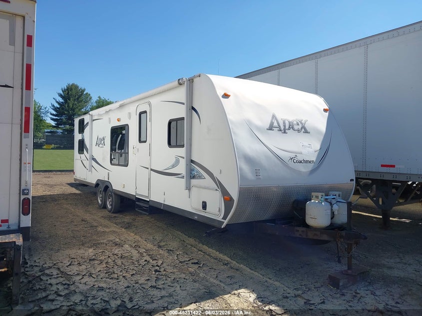 2013 Coachmen Apex VIN 5ZT2CXVB2DA002933 IAAI salvage auction — ROOF, Salvage (Pennsylvania), sold $25 on 2026-07-23 (photo 1)