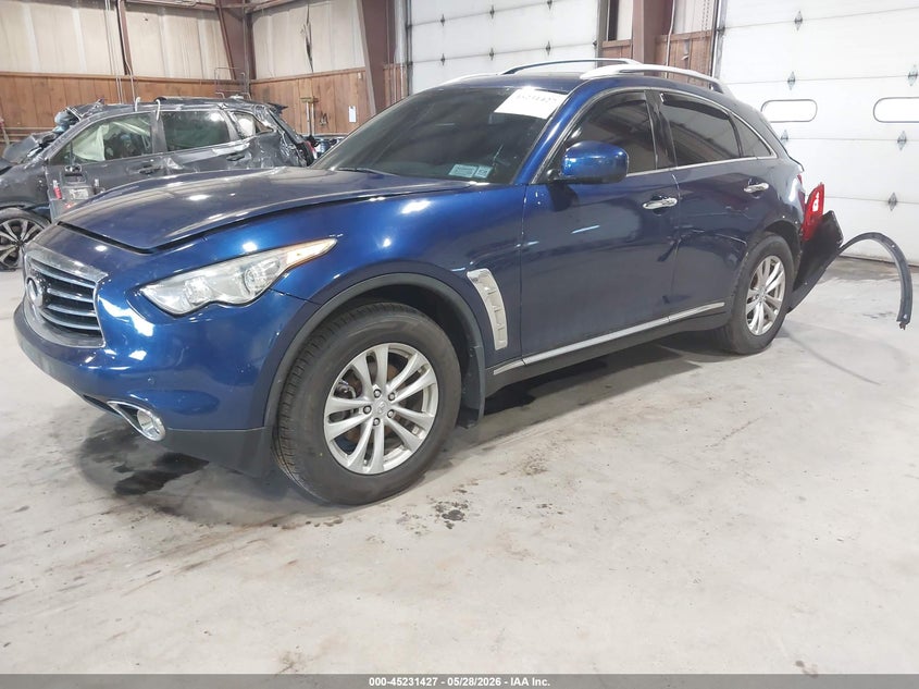 2015 Infiniti Qx70 VIN JN8CS1MW7FM480510 IAAI salvage auction — REAR END, Mv-907A (New York), sold $425 on 2026-07-23 (photo 2)