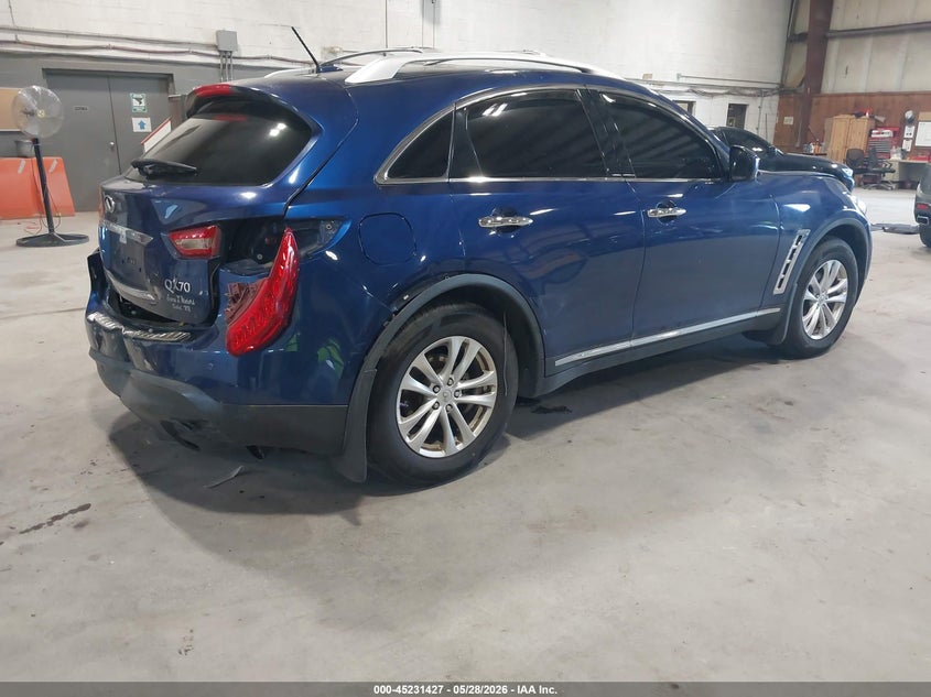 2015 Infiniti Qx70 VIN JN8CS1MW7FM480510 IAAI salvage auction — REAR END, Mv-907A (New York), sold $425 on 2026-07-23 (photo 4)