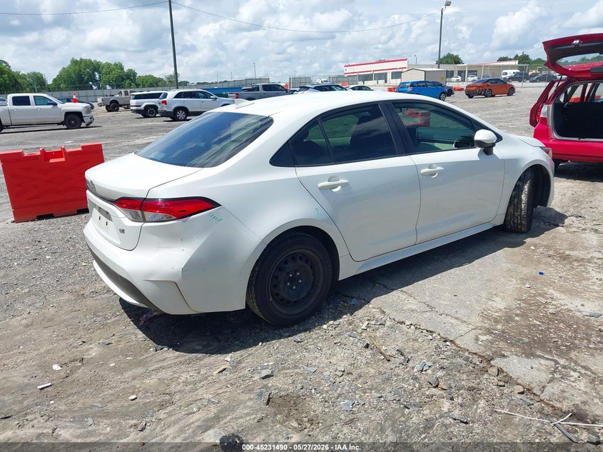 2020 Toyota Corolla VIN JTDEPRAE9LJ048336 IAAI salvage auction — SIDE, Salvage (Georgia), sold $3,650 on 2026-08-02 (photo 4)