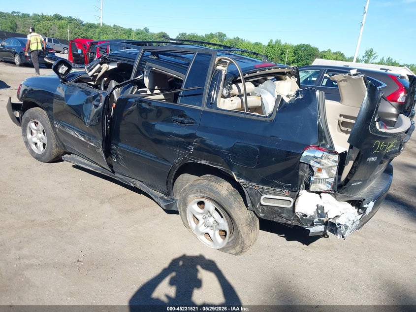 2003 Toyota Highlander VIN JTEHD21A130023460 IAAI salvage auction — ROLLOVER, Non-Repairable (Maryland), sold $525 on 2026-07-10 (photo 3)