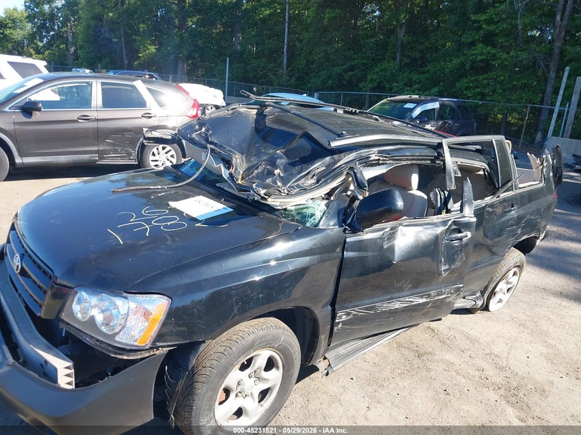 2003 Toyota Highlander VIN JTEHD21A130023460 IAAI salvage auction — ROLLOVER, Non-Repairable (Maryland), sold $525 on 2026-07-10 (photo 6)