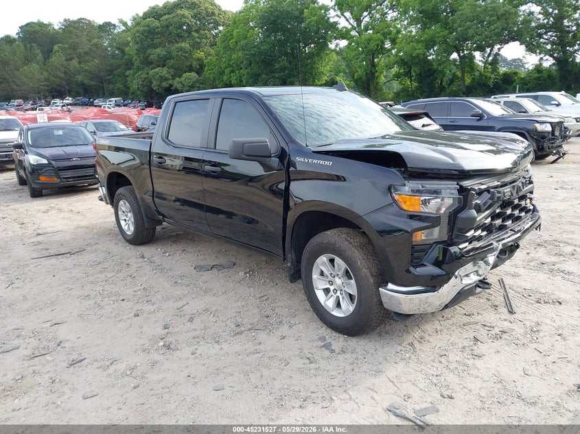 2024 Chevrolet Silverado VIN 1GCPDAEK2RZ292472 IAAI salvage auction — FRONT END, Salvage Title, sold $10,000 on 2026-07-31 (photo 1)