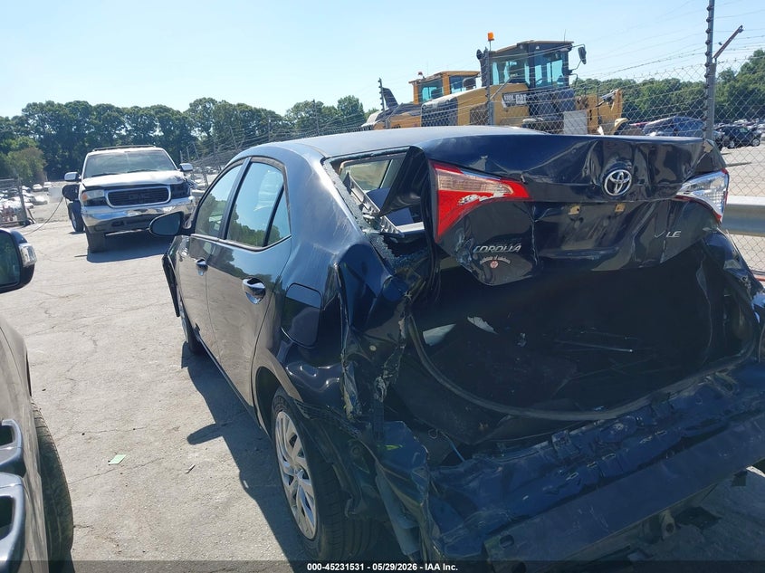 2019 Toyota Corolla VIN 5YFBURHE5KP945164 IAAI salvage auction — REAR END, Salvage Title, sold $2,400 on 2026-07-09 (photo 3)
