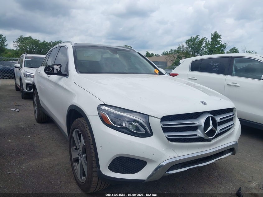 2019 Mercedes-benz Glc VIN WDC0G4KB1KV167663 IAAI salvage auction — HAIL, Salvage Title, sold $10,500 on 2026-07-14 (photo 1)