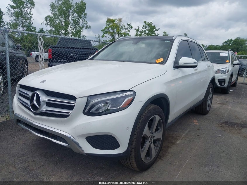 2019 Mercedes-benz Glc VIN WDC0G4KB1KV167663 IAAI salvage auction — HAIL, Salvage Title, sold $10,500 on 2026-07-14 (photo 2)