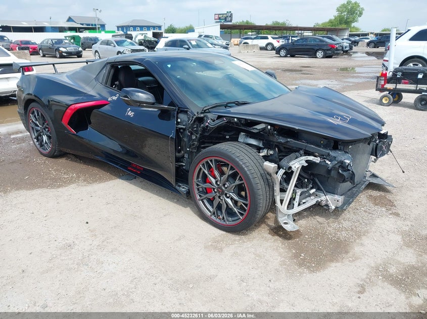 2024 Chevrolet Corvette VIN 1G1YC3D48R5105144 IAAI salvage auction — FRONT END, Original (Texas), sold $35,000 on 2026-07-13 (photo 1)