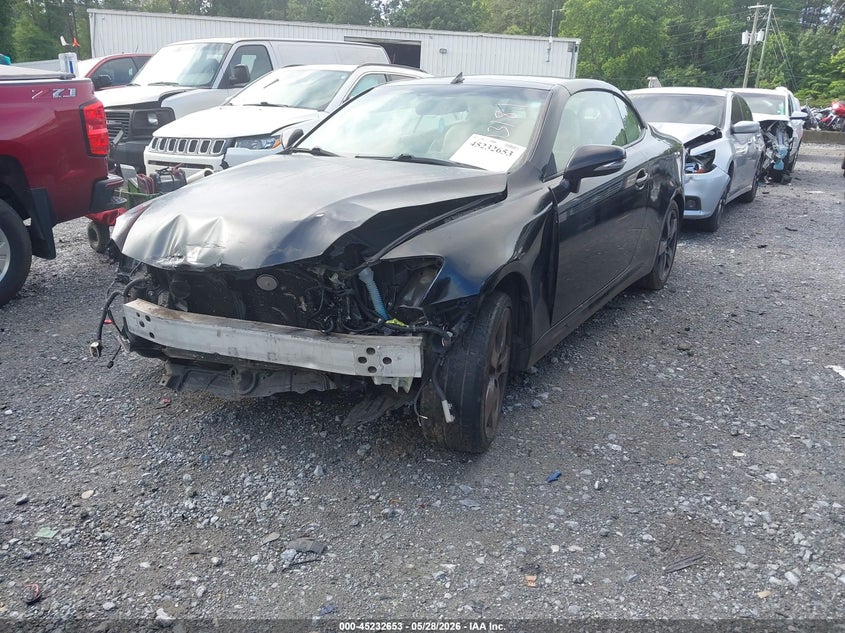 2010 Lexus Is 250c VIN JTHFF2C2XA2513181 IAAI salvage auction — FRONT END, Salvage (Georgia), sold $275 on 2026-07-28 (photo 2)
