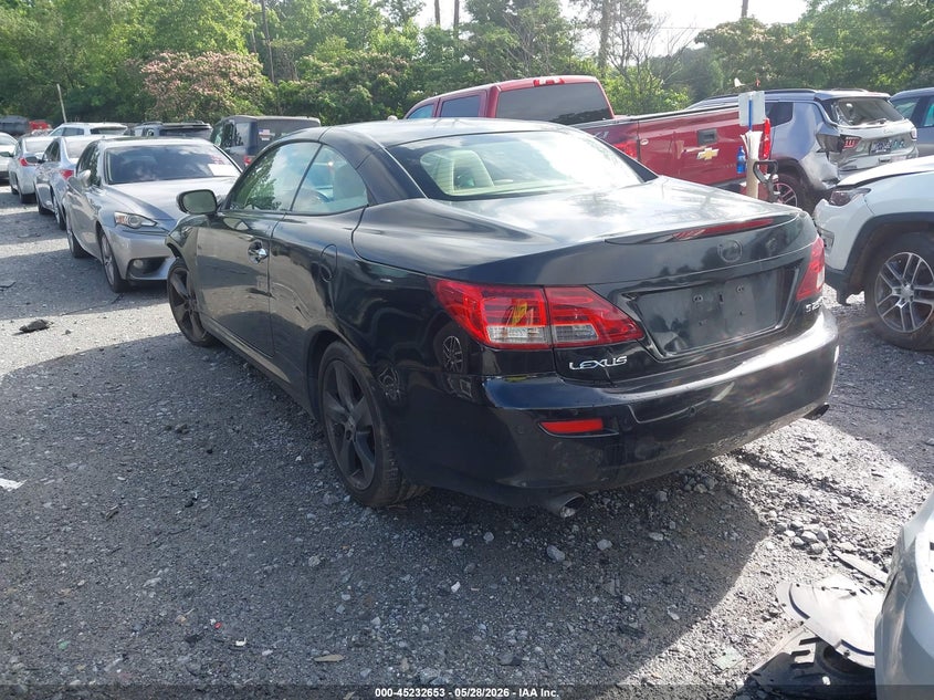 2010 Lexus Is 250c VIN JTHFF2C2XA2513181 IAAI salvage auction — FRONT END, Salvage (Georgia), sold $275 on 2026-07-28 (photo 3)