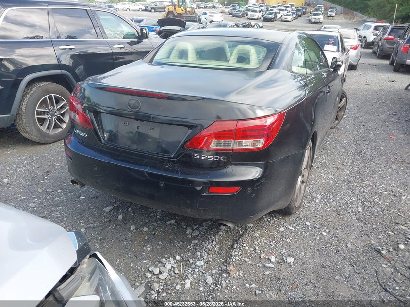 2010 Lexus Is 250c VIN JTHFF2C2XA2513181 IAAI salvage auction — FRONT END, Salvage (Georgia), sold $275 on 2026-07-28 (photo 4)