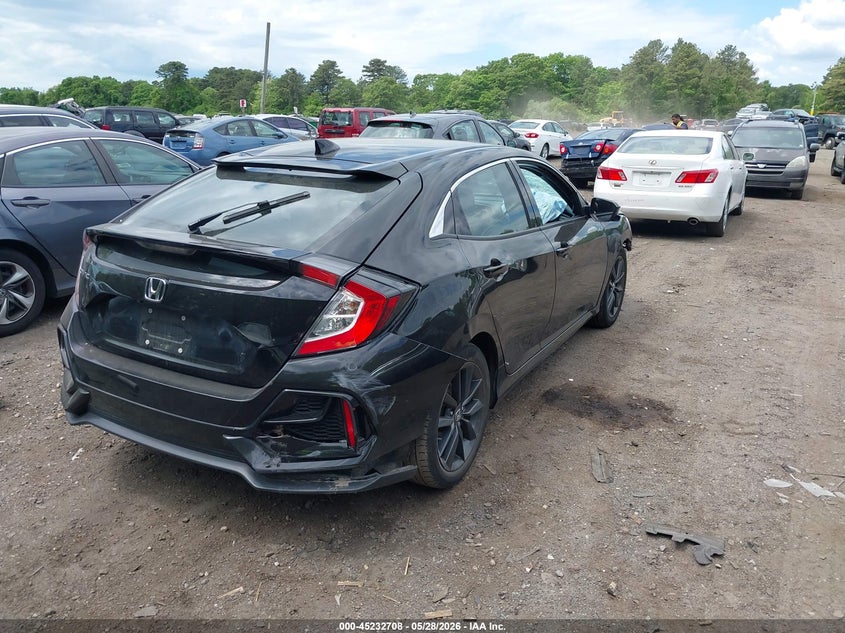 2020 Honda Civic VIN SHHFK7H63LU407563 IAAI salvage auction — FRONT & REAR, Salvage Title, sold $3,800 on 2026-07-21 (photo 4)