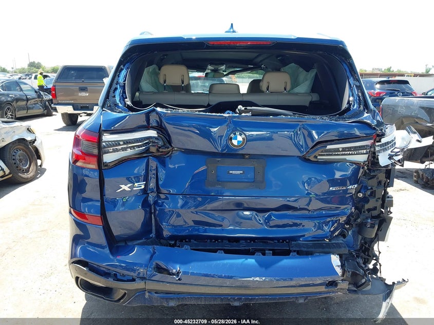 2021 BMW X5 VIN 5UXCR4C08M9E00963 IAAI salvage auction — REAR END, Salvage Title, sold $17,000 on 2026-07-22 (photo 6)