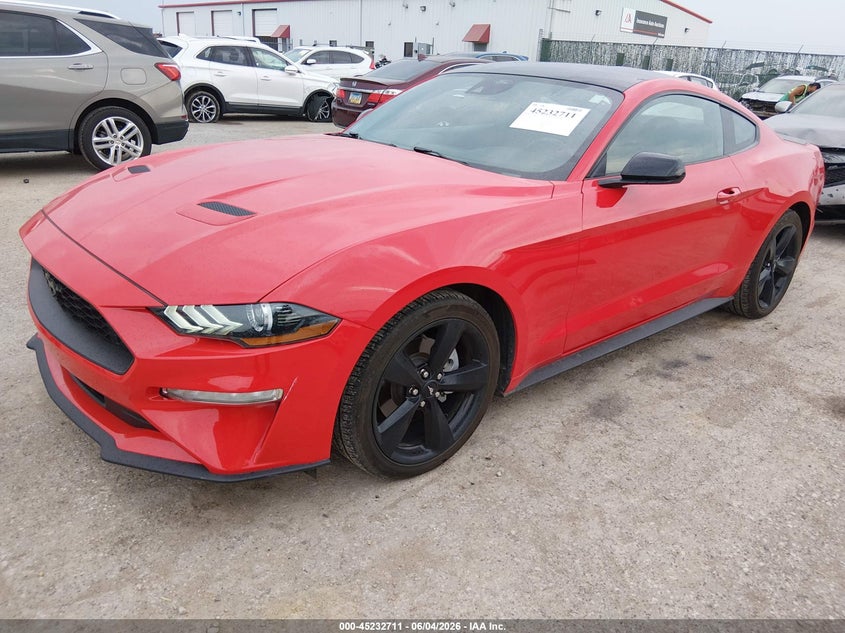 2021 Ford Mustang VIN 1FA6P8TH2M5151104 IAAI salvage auction — HAIL, Salvage Title, sold $12,200 on 2026-07-24 (photo 2)