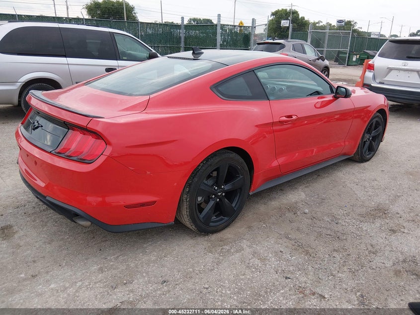 2021 Ford Mustang VIN 1FA6P8TH2M5151104 IAAI salvage auction — HAIL, Salvage Title, sold $12,200 on 2026-07-24 (photo 4)