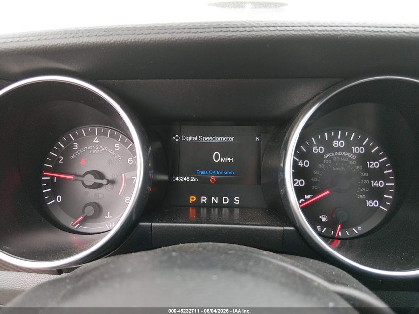 2021 Ford Mustang VIN 1FA6P8TH2M5151104 IAAI salvage auction — HAIL, Salvage Title, sold $12,200 on 2026-07-24 (photo 7)