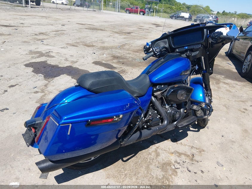 2024 Harley-davidson Street glide VIN 1HD1KB719RB621424 IAAI salvage auction — LEFT FRONT, Salvage (West Virginia), sold $10,300 on 2026-09-03 (photo 4)