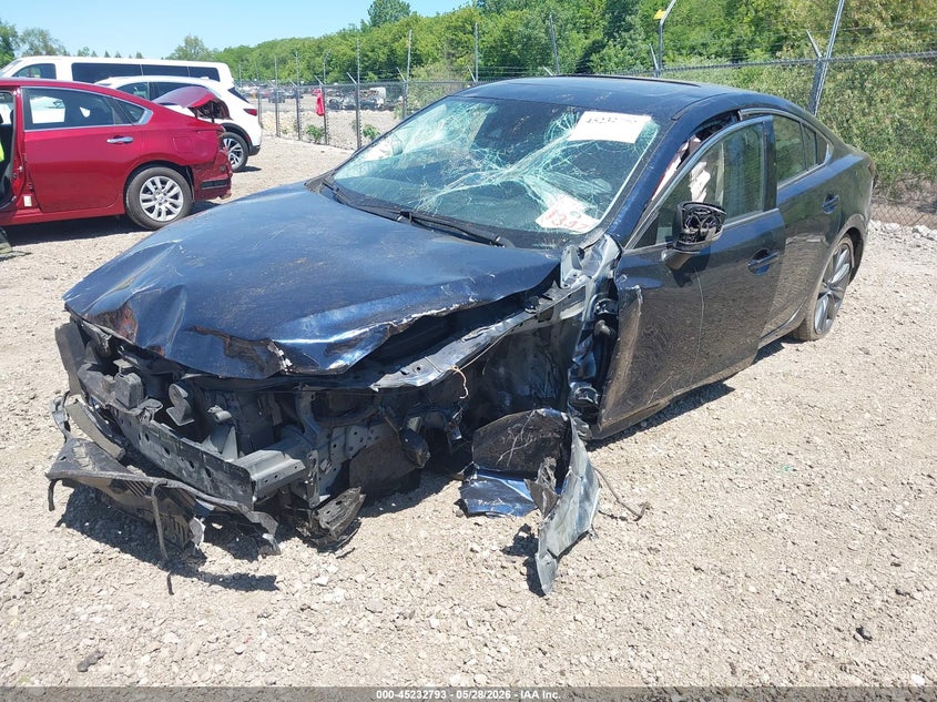 2018 Mazda 6 VIN JM1GL1VM7J1329636 IAAI salvage auction — FRONT END, Salvage Title, sold $400 on 2026-07-08 (photo 2)