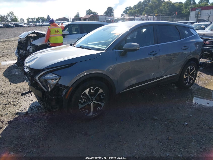 2023 Kia Sportage VIN 5XYK33AF9PG095084 IAAI salvage auction — FRONT END, Salvage (West Virginia), sold $4,750 on 2026-07-22 (photo 2)