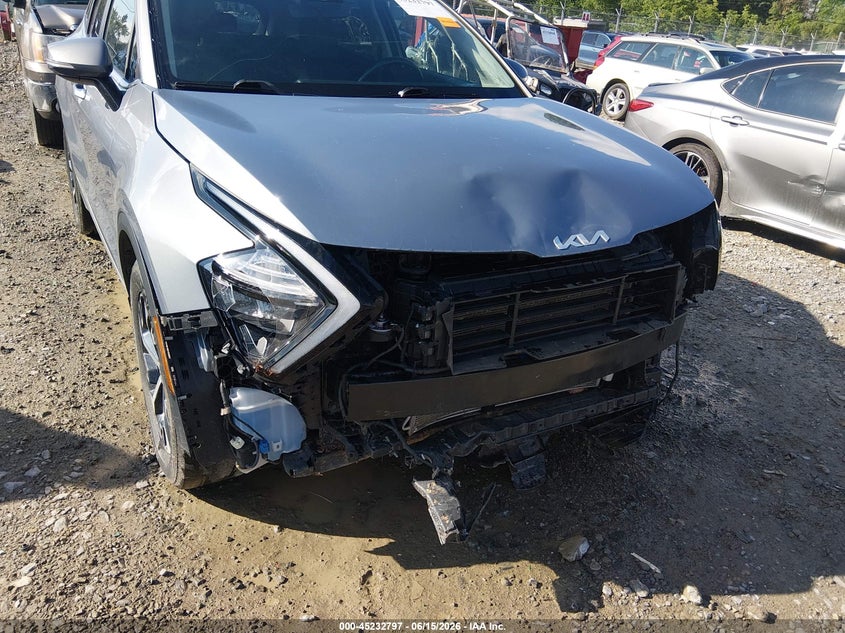 2023 Kia Sportage VIN 5XYK33AF9PG095084 IAAI salvage auction — FRONT END, Salvage (West Virginia), sold $4,750 on 2026-07-22 (photo 6)