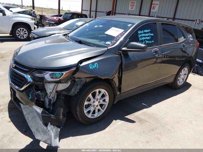 2020 Chevrolet Equinox VIN 3GNAXHEV5LS587769 IAAI salvage auction — FRONT END, Salvage Title, sold $3,750 on 2026-07-22 (photo 2)