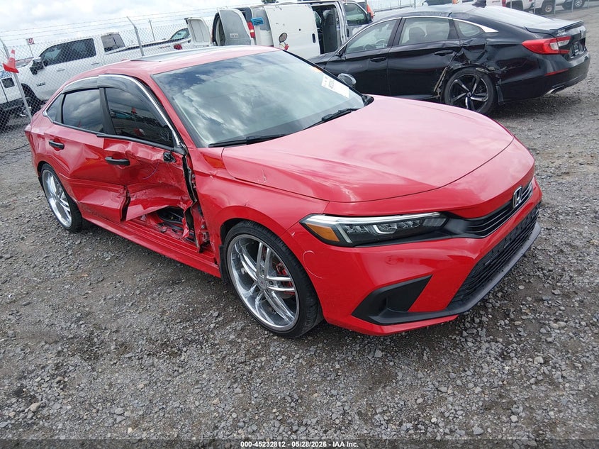 2022 Honda Civic VIN 2HGFE1F72NH320902 IAAI salvage auction — RIGHT SIDE, Salvage Title, sold $7,300 on 2026-07-29 (photo 1)