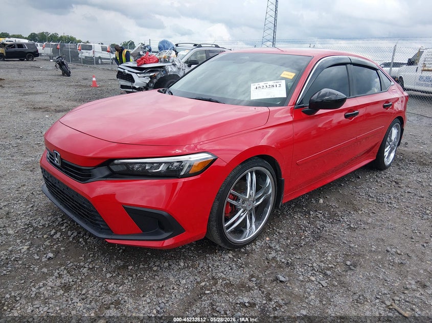 2022 Honda Civic VIN 2HGFE1F72NH320902 IAAI salvage auction — RIGHT SIDE, Salvage Title, sold $7,300 on 2026-07-29 (photo 2)