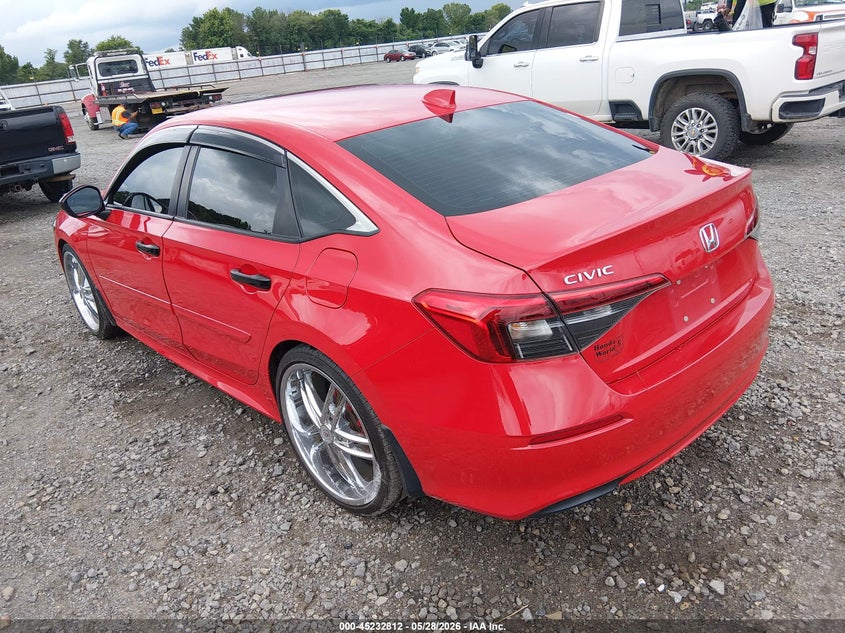 2022 Honda Civic VIN 2HGFE1F72NH320902 IAAI salvage auction — RIGHT SIDE, Salvage Title, sold $7,300 on 2026-07-29 (photo 3)