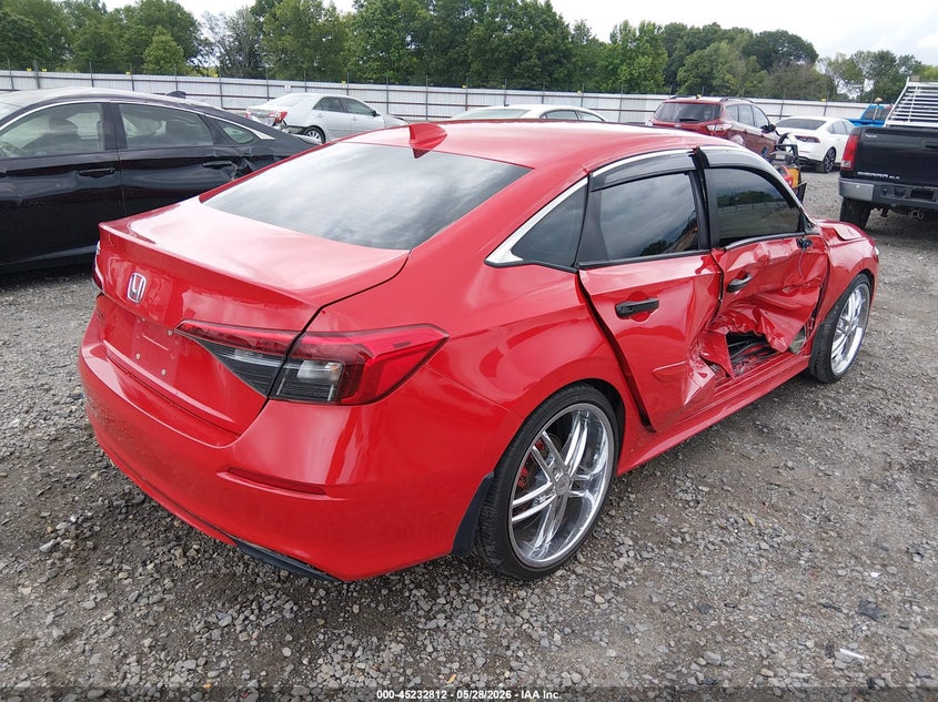 2022 Honda Civic VIN 2HGFE1F72NH320902 IAAI salvage auction — RIGHT SIDE, Salvage Title, sold $7,300 on 2026-07-29 (photo 4)