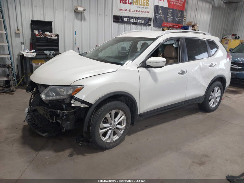 2015 Nissan Rogue VIN KNMAT2MV2FP539913 IAAI salvage auction — FRONT END, Salvage Title, sold $750 on 2026-07-23 (photo 2)