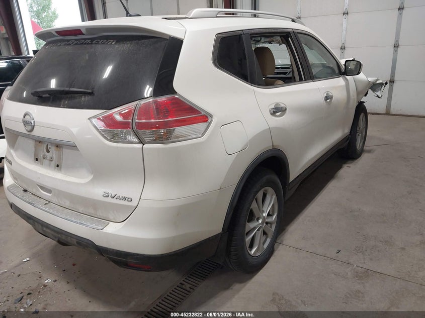 2015 Nissan Rogue VIN KNMAT2MV2FP539913 IAAI salvage auction — FRONT END, Salvage Title, sold $750 on 2026-07-23 (photo 4)